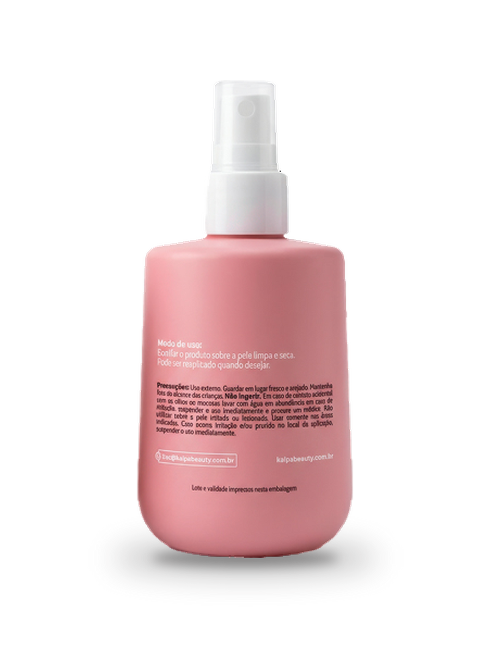 Body Splash Brisa de Jardim Kalpa, verso da embalagem