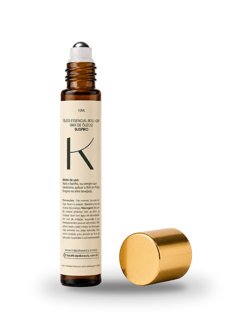 Kit Coleção Pausas: 4 Óleos Essenciais Roll-on + Difusor e Vela Brisa de Jardim Kalpa, foto 5