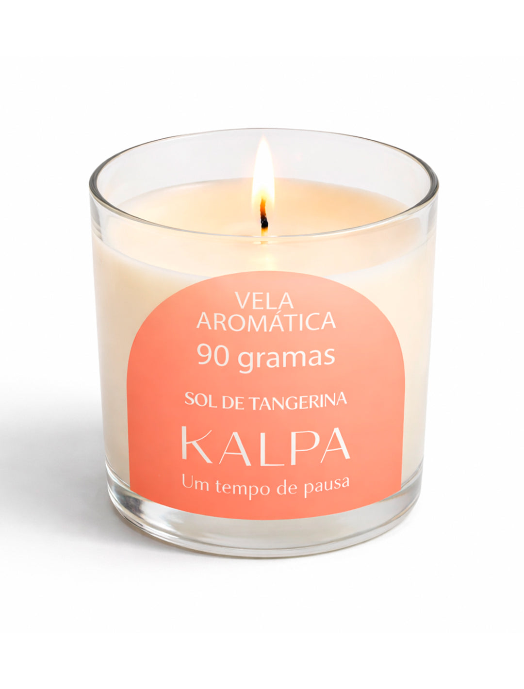 Vela Sol de Tangerina